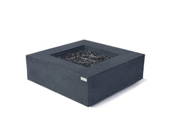 Elementi Plus 40-Inch Roraima Slate Black Concrete Fire Table