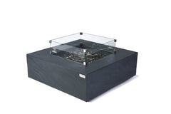 Elementi Plus 40-Inch Roraima Slate Black Concrete Fire Table