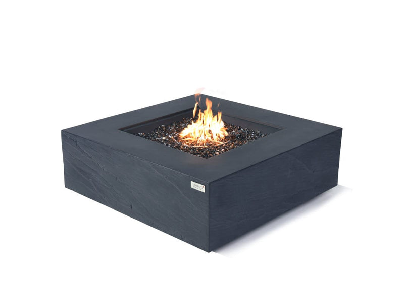Elementi Plus 40-Inch Roraima Slate Black Concrete Fire Table