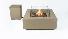 Elementi Plus 40-Inch Uluru Sunlight Yellow Concrete Fire Table