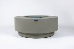 Elementi Plus 41-Inch Colosseo Light Grey Round Concrete Fire Table