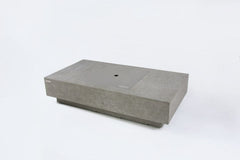 Elementi Plus 32x60-Inch Monte Carlo Light Grey Concrete Fire Table