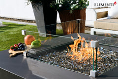 Elementi Plus 42-Inch Bergamo Dark Grey Concrete Fire Table
