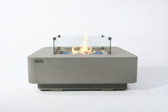 Elementi Plus 42-Inch Lucerne Light Grey Concrete Fire Table
