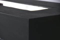 Elementi Plus 28x60-Inch Varna Bulgaria Black Marble Porcelain Fire Table