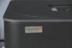 Elementi Plus 28x60-Inch Varna Bulgaria Black Marble Porcelain Fire Table