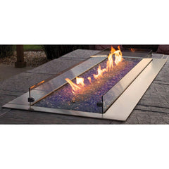 Empire 60" Carol Rose Outdoor Stainless Steel Linear Gas Fire Pit