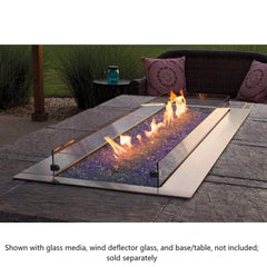 Empire 60" Carol Rose Outdoor Stainless Steel Linear Gas Fire Pit