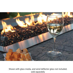 Empire 48" Carol Rose Outdoor Stainless Steel Linear Gas Fire Pit