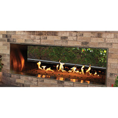 Empire 48" Carol Rose Outdoor Double-Sided Vent-Free Stainless Steel Linear Gas Fireplace