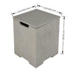 Elementi Plus 40-Inch Capertee Space Grey Concrete Fire Table