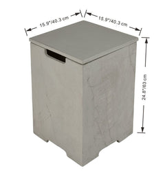 Elementi Plus 40-Inch Capertee Space Grey Concrete Fire Table