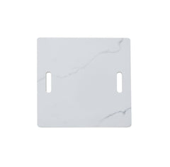 Elementi Plus 39-Inch Bianco White Marble Porcelain Fire Table