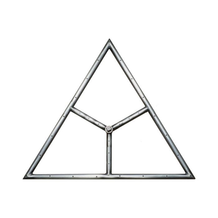 The Outdoor Pluss Triangle Gas Fire Pit Burner Stainless Steel Available in Different Sizes