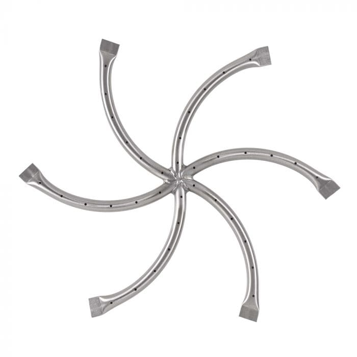 The Outdoor Plus Triple S Star Gaas Fire Pit Burner Stainless Steel Available in Different Sizes
