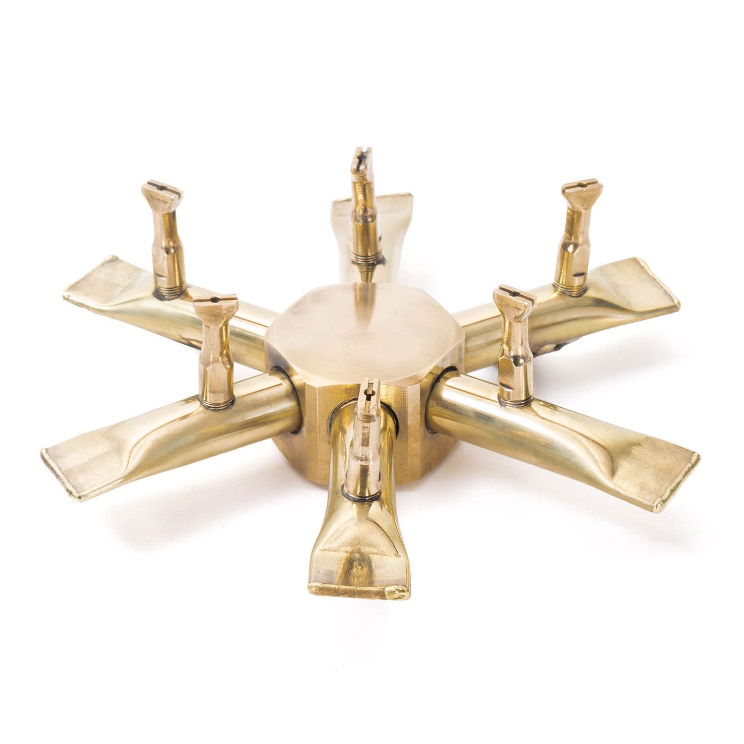 The Outdoor Plus 8-inch Triple S Brass Fire Pit Bullet Burner Only