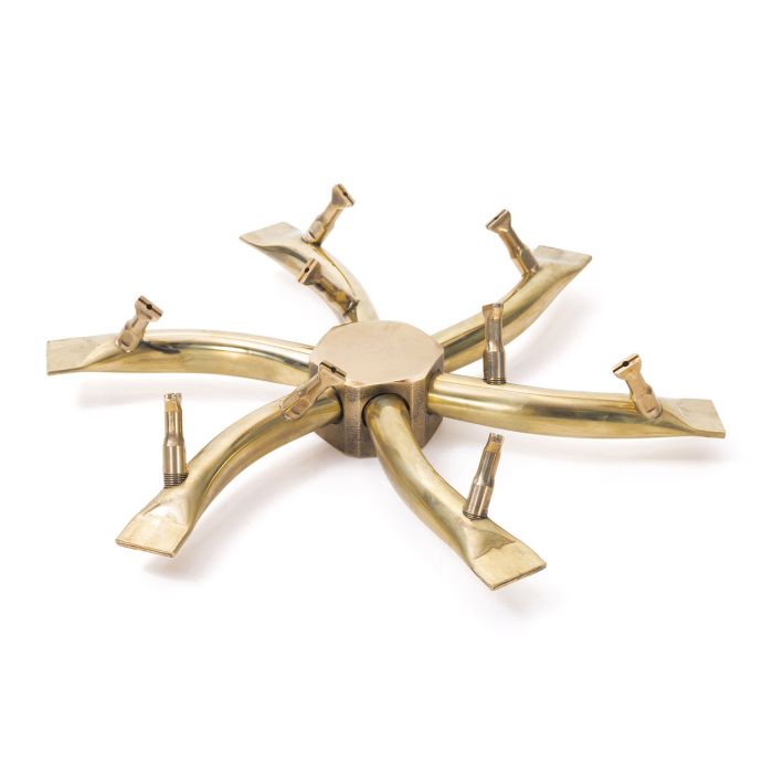 The Outdoor Plus 12-inch Triple S Brass Fire Pit Bullet Burner Only