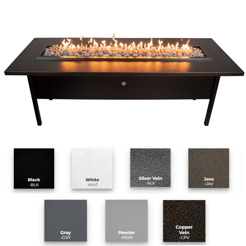 The Outdoor Plus Seashore Powder Coated Metal Fire Table