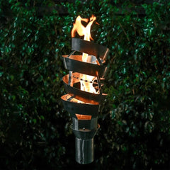 The Outdoor Plus 14" Spiral Stainless Steel Fire Torch