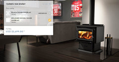 Osburn 29-Inch 3500 Wood Burning Stove with Pedestal Ash Drawer and Blower