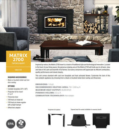 Osburn 44-Inch Matrix 2700 Wood Burning Fireplace Insert