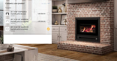 Osburn 28.5-Inch Inspire 2000-I Wood Burning Fireplace Insert with Connector and Liner Kit