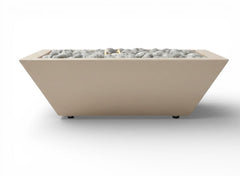 Warming Trends AON GFRC Architectural Pinnacle Square Wok Metal Vessels w/ Crossfire Brass Burner