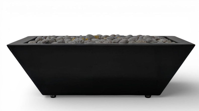 Warming Trends AON GFRC Architectural Pinnacle Square Wok Metal Vessels w/ Crossfire Brass Burner