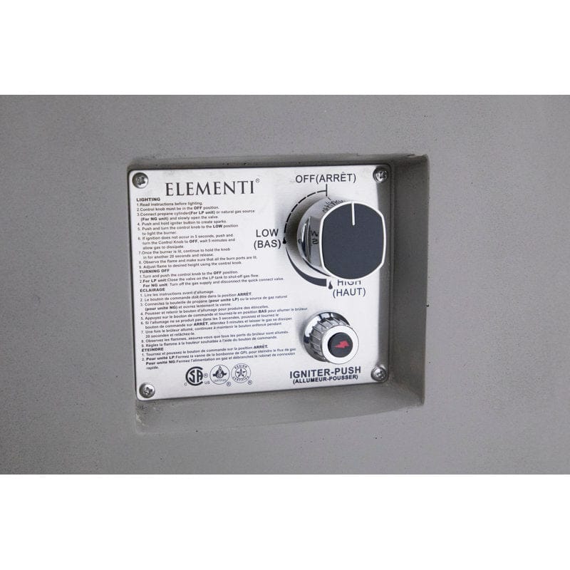 Elementi Plus OFG311 43-Inch Pacaya Concrete Fire Table with Hidden Propane Tank