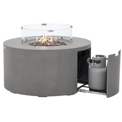 Elementi Plus OFG311 43-Inch Pacaya Concrete Fire Table with Hidden Propane Tank