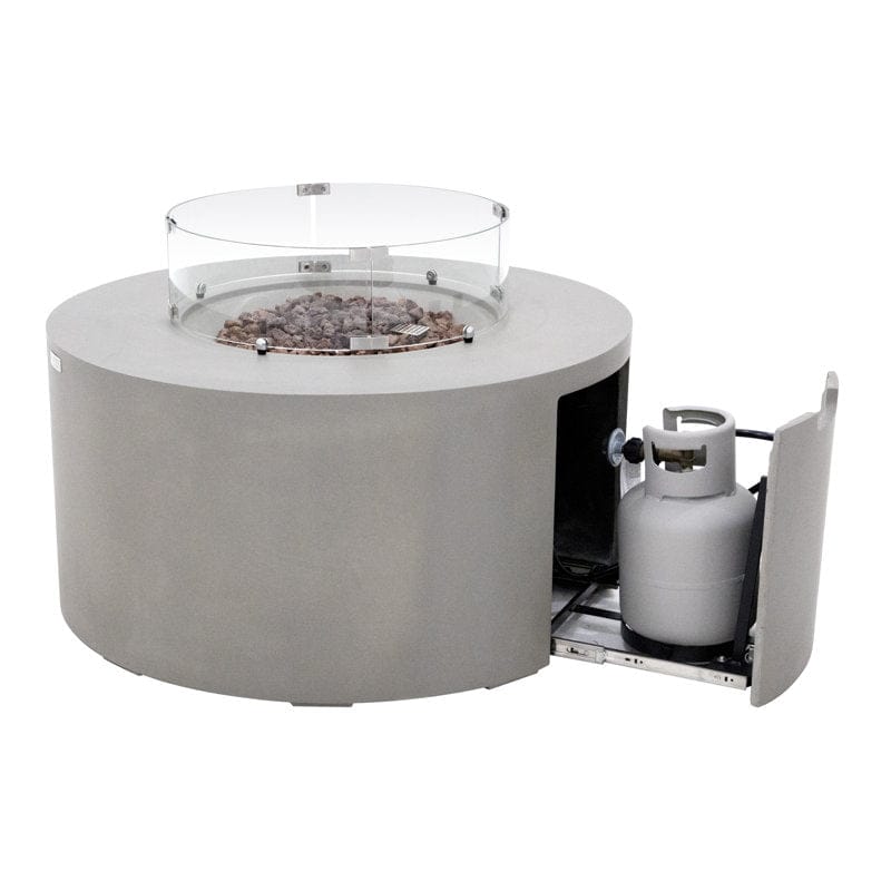 Elementi Plus OFG311 43-Inch Pacaya Concrete Fire Table with Hidden Propane Tank