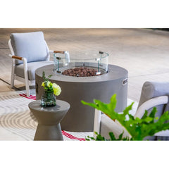 Elementi Plus OFG311 43-Inch Pacaya Concrete Fire Table with Hidden Propane Tank