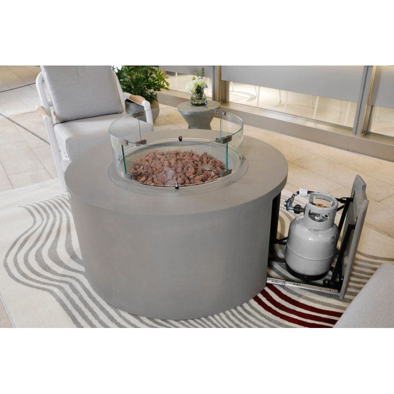 Elementi Plus OFG311 43-Inch Pacaya Concrete Fire Table with Hidden Propane Tank