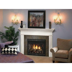 Empire 36" Keystone Deluxe B-Vent Gas Fireplace with Contour Burner and Log Set