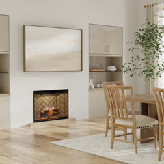 Dimplex REV36P-HB Revillusion Portrait Built-In Electric Fireplace Herringbone, 36-Inch