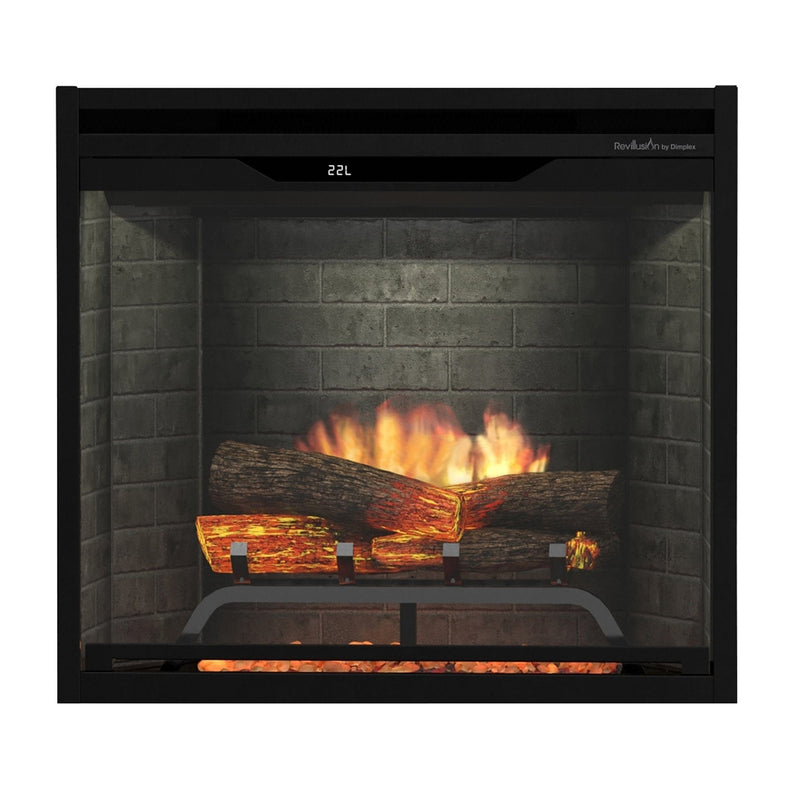 Dimplex REV24-NB Revillusion Built-In Electric Fireplace Neutral Brick, 24-Inch