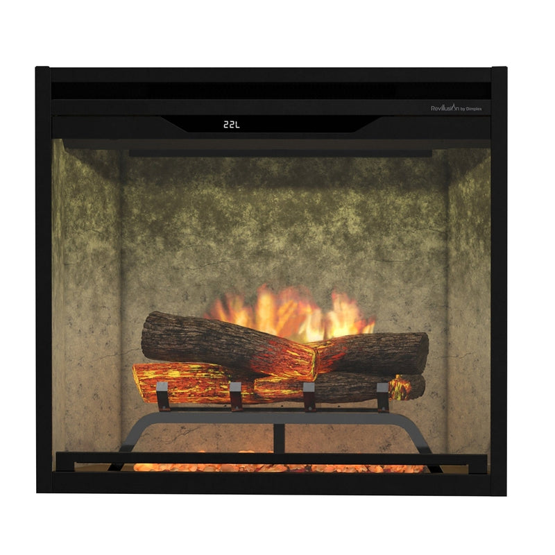 Dimplex REV24-WC Revillusion Built-In Electric Fireplace Weathered Concrete, 24-Inch