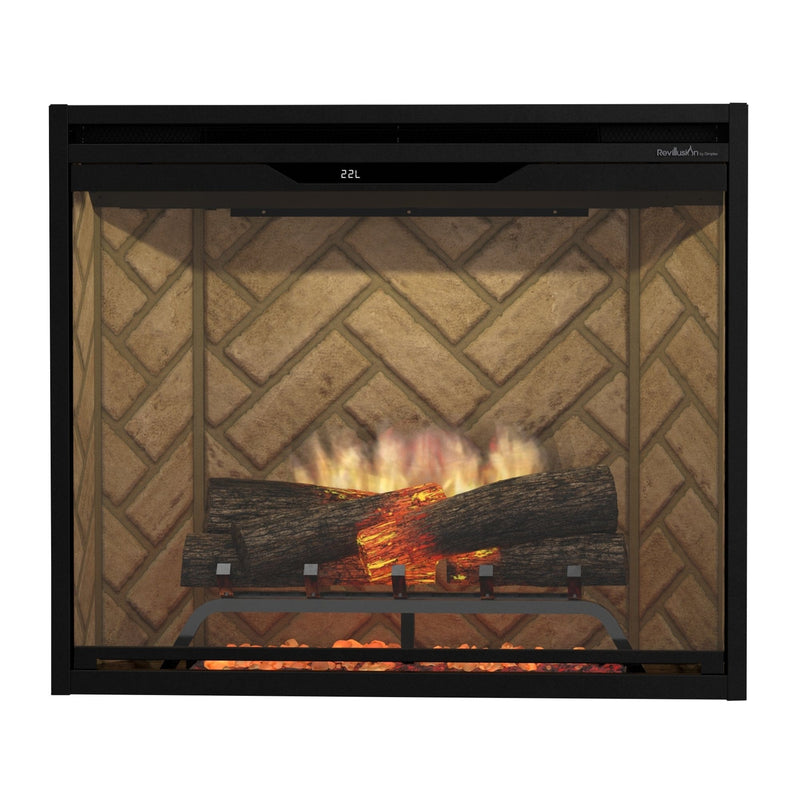 Dimplex REV30-HB Revillusion Built-In Electric Fireplace Herringbone, 30-Inch
