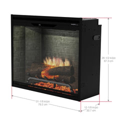 Dimplex REV30-WC Revillusion Built-In Electric Fireplace Weathered Concrete, 30-Inch