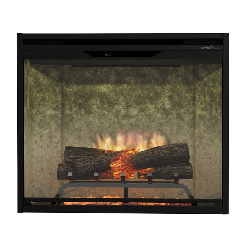 Dimplex REV30-WC Revillusion Built-In Electric Fireplace Weathered Concrete, 30-Inch