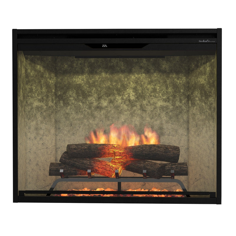 Dimplex REV36P-WC Revillusion Portrait Built-In Electric Fireplace Weathered Concrete, 36-Inch