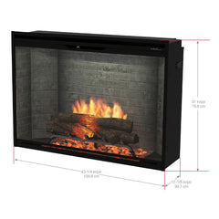 Dimplex REV42-NB Revillusion Built-In Electric Fireplace Neutral Brick, 42-Inch