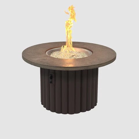 The Outdoor GreatRoom 42-Inch Reverie Round Gas Fire Pit Table