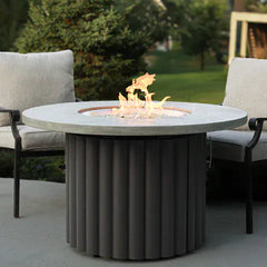 The Outdoor GreatRoom 48-Inch Reverie Round Gas Fire Pit Table