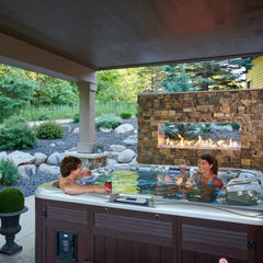 The Outdoor GreatRoom Ready to Finish Single-Sided Linear Outdoor Gas Fireplace