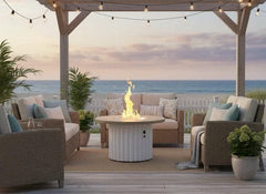 The Outdoor GreatRoom 42-Inch Reverie Round Gas Fire Pit Table