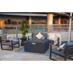 Elementi Plus OFG310 43-Inch Rocky Concrete Fire Table with Hidden Propane Tank