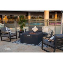 Elementi Plus OFG310 43-Inch Rocky Concrete Fire Table with Hidden Propane Tank