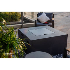 Elementi Plus OFG310 43-Inch Rocky Concrete Fire Table with Hidden Propane Tank