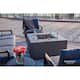 Elementi Plus OFG310 43-Inch Rocky Concrete Fire Table with Hidden Propane Tank